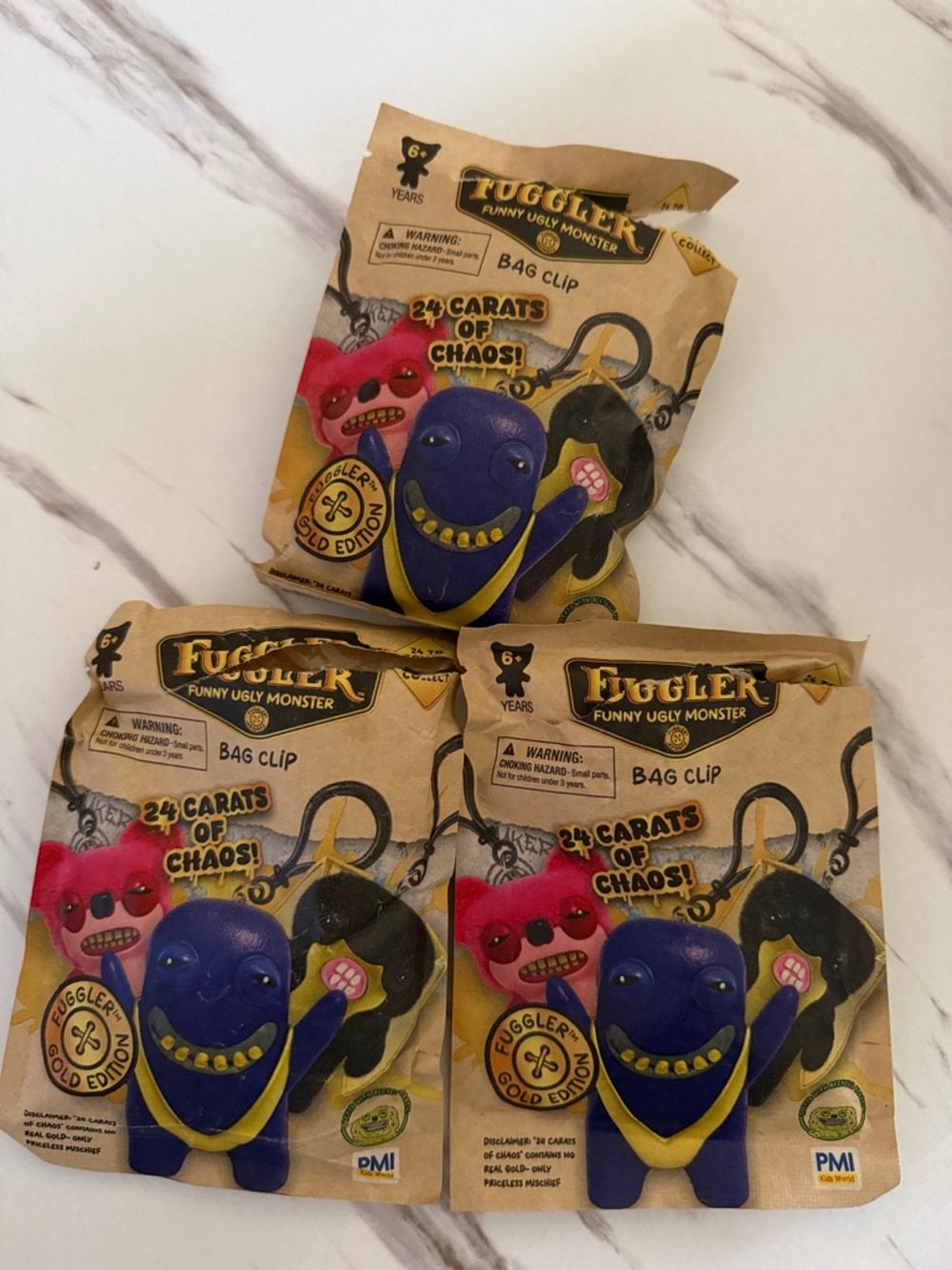 FUGGLER BAG CLIPS (3) - COMMON